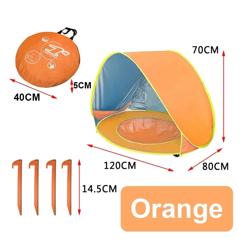 Baby Beach Tent Shade UV Protection Sun Shelter Infant Outdoor Toys Swimming Pool House Beach Tent Toys for Kids Children