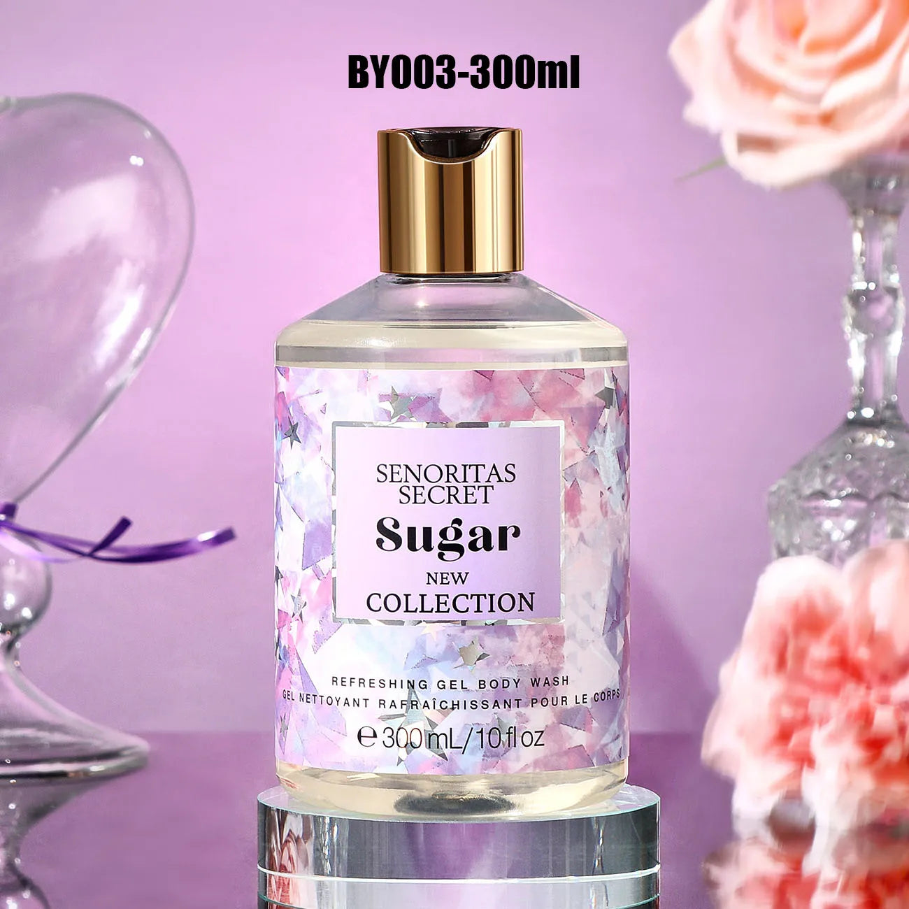 Women's Shower Gel 300ml, Fragrance Shower Gel, Velvet Petal, Water Kiss, Long-lasting Fragrance, Perfume Shower Gel