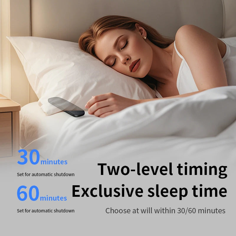 Bluetooth 5.4 Under Pillow Speaker Bone Conduction Speaker Noise Reduction Stereo Music Player With TF Card Slot Timed Shutdown