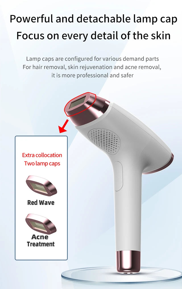 IPL Hair Removal Device 999999 Flashes Painless Laser Epilator for Women Permanent Hair Removal Home Use Body Bikini Face