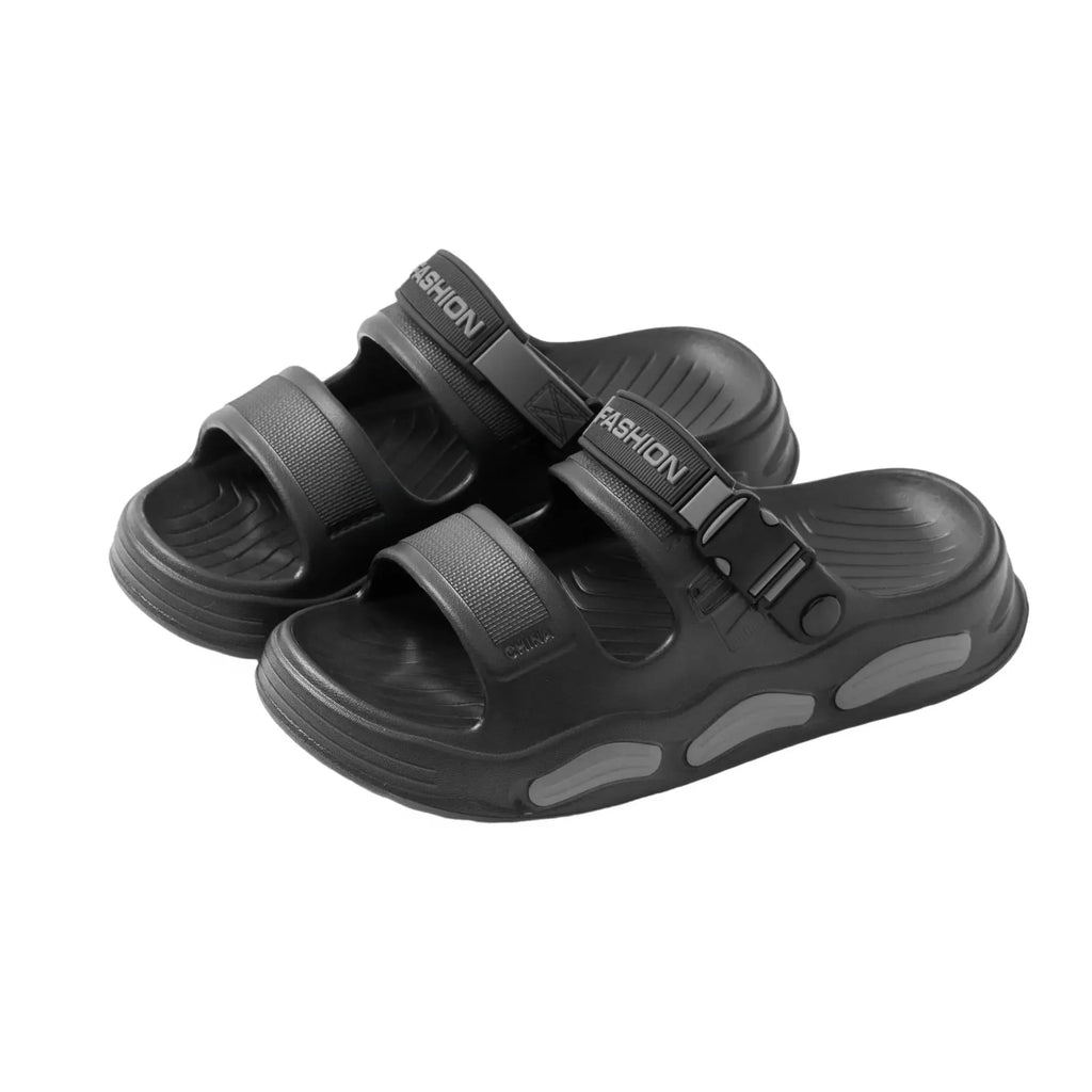 Men's Cloud Soft Thong Slippers Two-Way Wear Thick Bottom Waterproof Non-Slip Driving Comfortable Summer Sandals