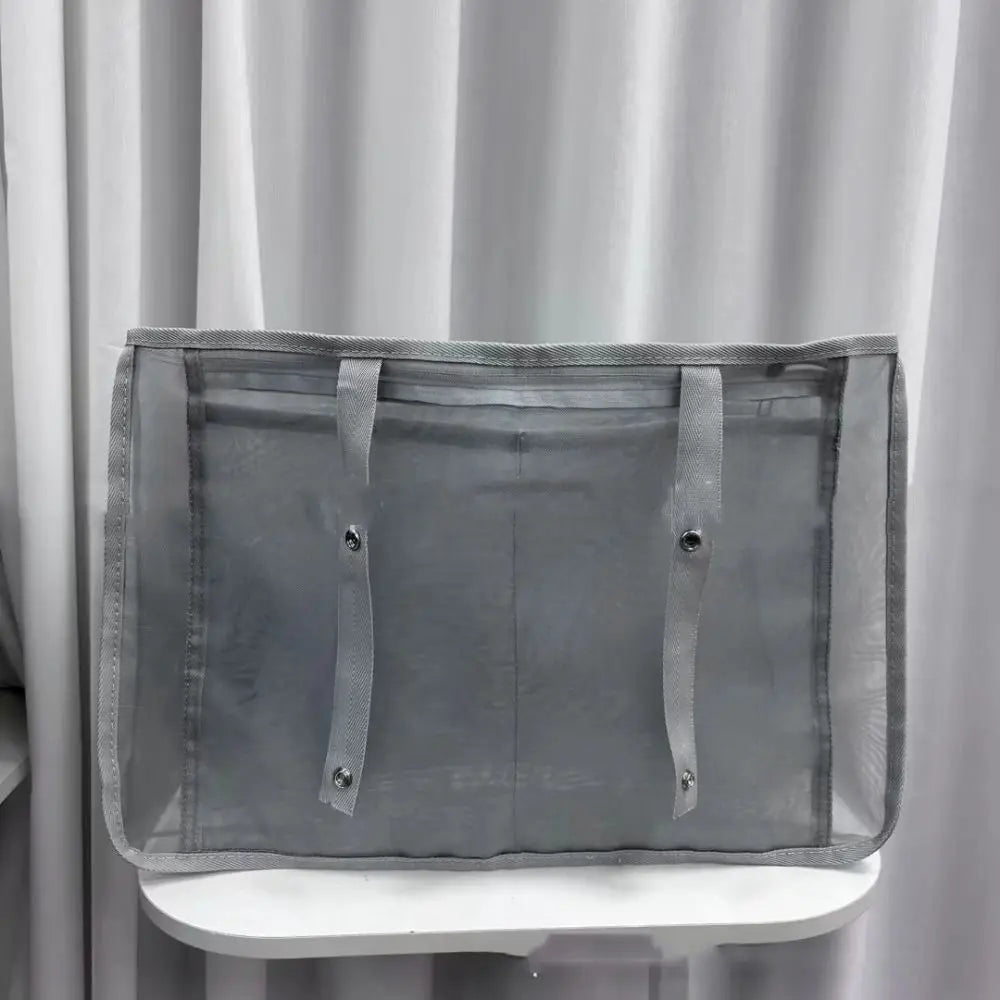 Sandproof Beach Tote Organizer Insert Handle Buckle Transparent Mesh Storage Bag Portable Breathable Insert Divider Pouch