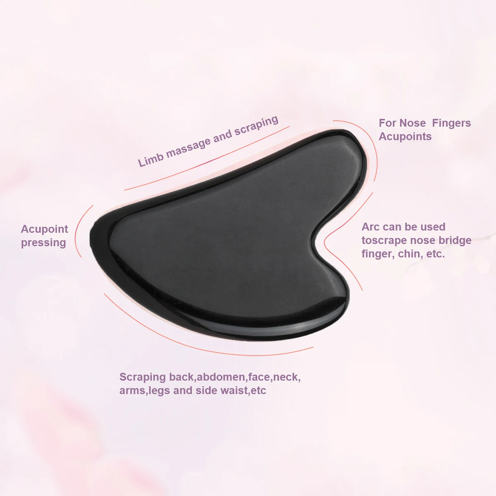 Guasha Massage Natural Stone Jade Scraper Facial Gua Sha SPA  Neck Massager for Face Lifting Wrinkle Remover Beauty Healty Tool