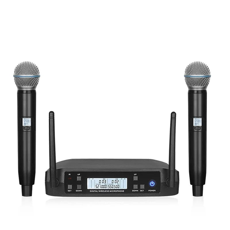 Wireless Microphone Professional System UHF Automatic U segment FM mobile loop  Frequency 60M Party Stage Church speech karaoke
