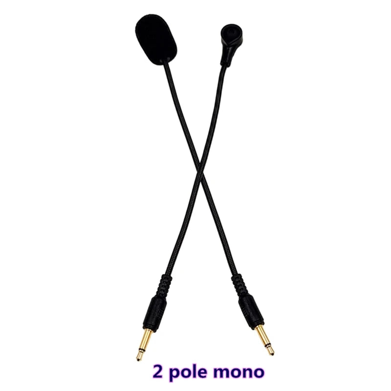 Universal 3.5mm Plug Replacement Noise Reduction Microphone Gaming Headset Bendable Microphone Audio Accessories Props