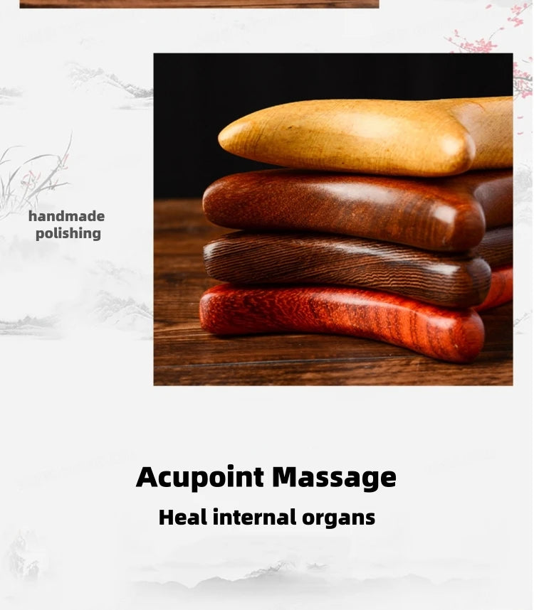 Portable Lightweight Wood Massage Tool Gua Sha for Lymphatic Facial Massage And Muscle Relief Scraping Body Tool for Relaxation