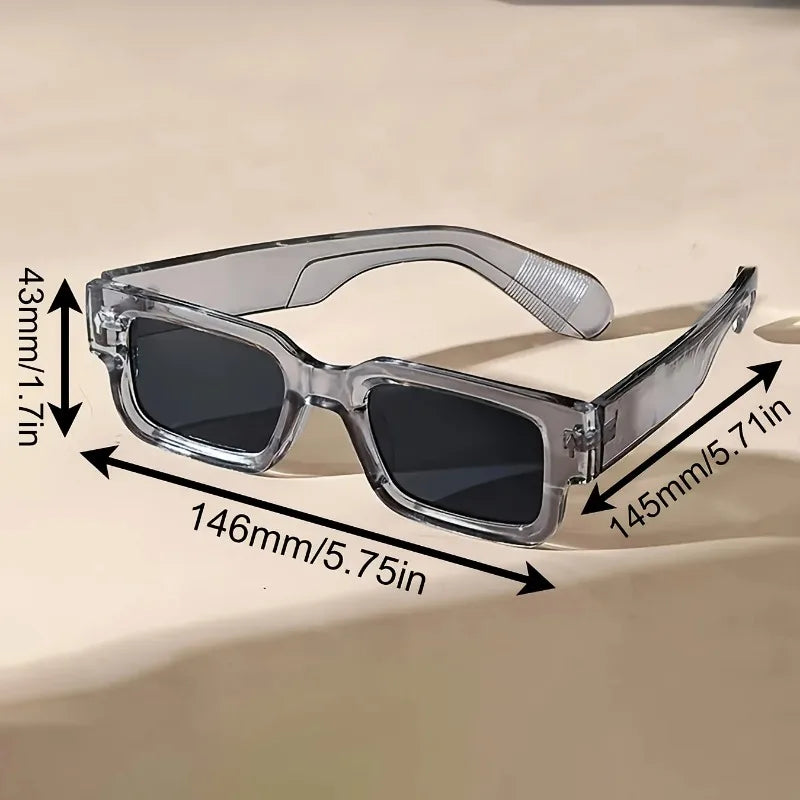 1PC Unisex Retro Square Sunglasses Classic UV Protection Plastic Frame Shades Outdoor Travel Driving Glasses UV400 Eyewear