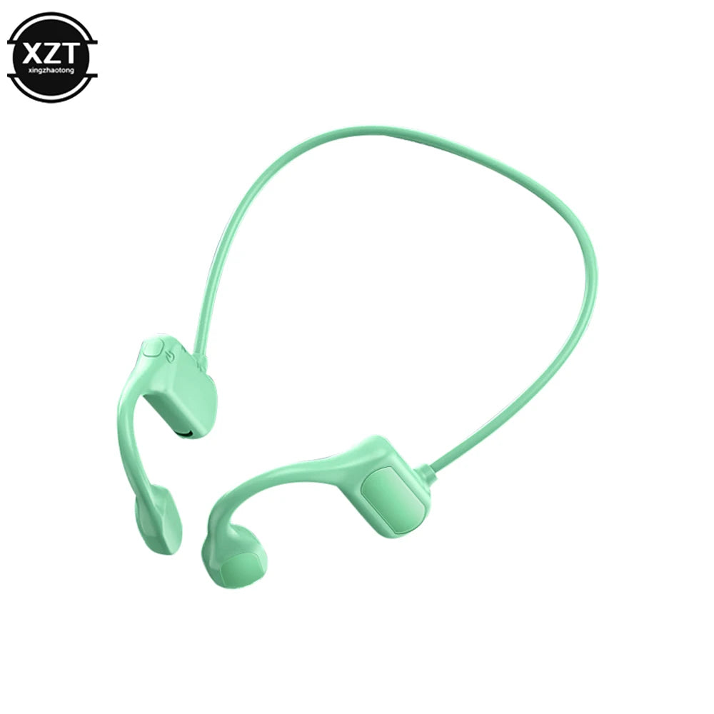 Waterproof BL09 Bluetooth 5.0 Wireless Headset Sports Stereo headphone Bone Conduction Audio Equipment Outdoor with Microphone
