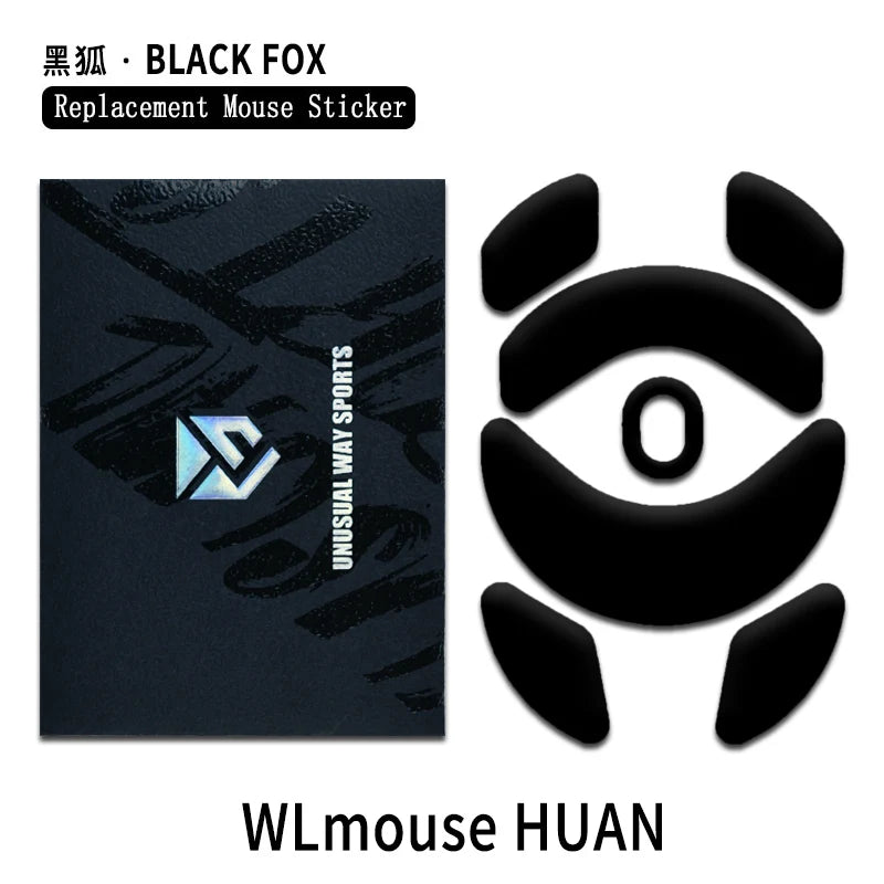UnusualWaySports Mouse Skates Feet WLmouse Huan Cambered Surface PTFE Anti Collapse Magic Ice Pink Black Silver Fox