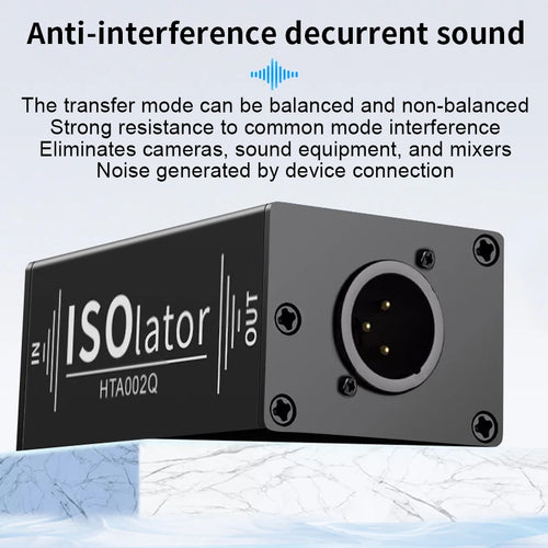 1 Pieces 1-Channel 6.5 XLR Mixer Audio Isolator Current Sound Noise Mixer Microphone Common Ground Filter  Isolator Mixer