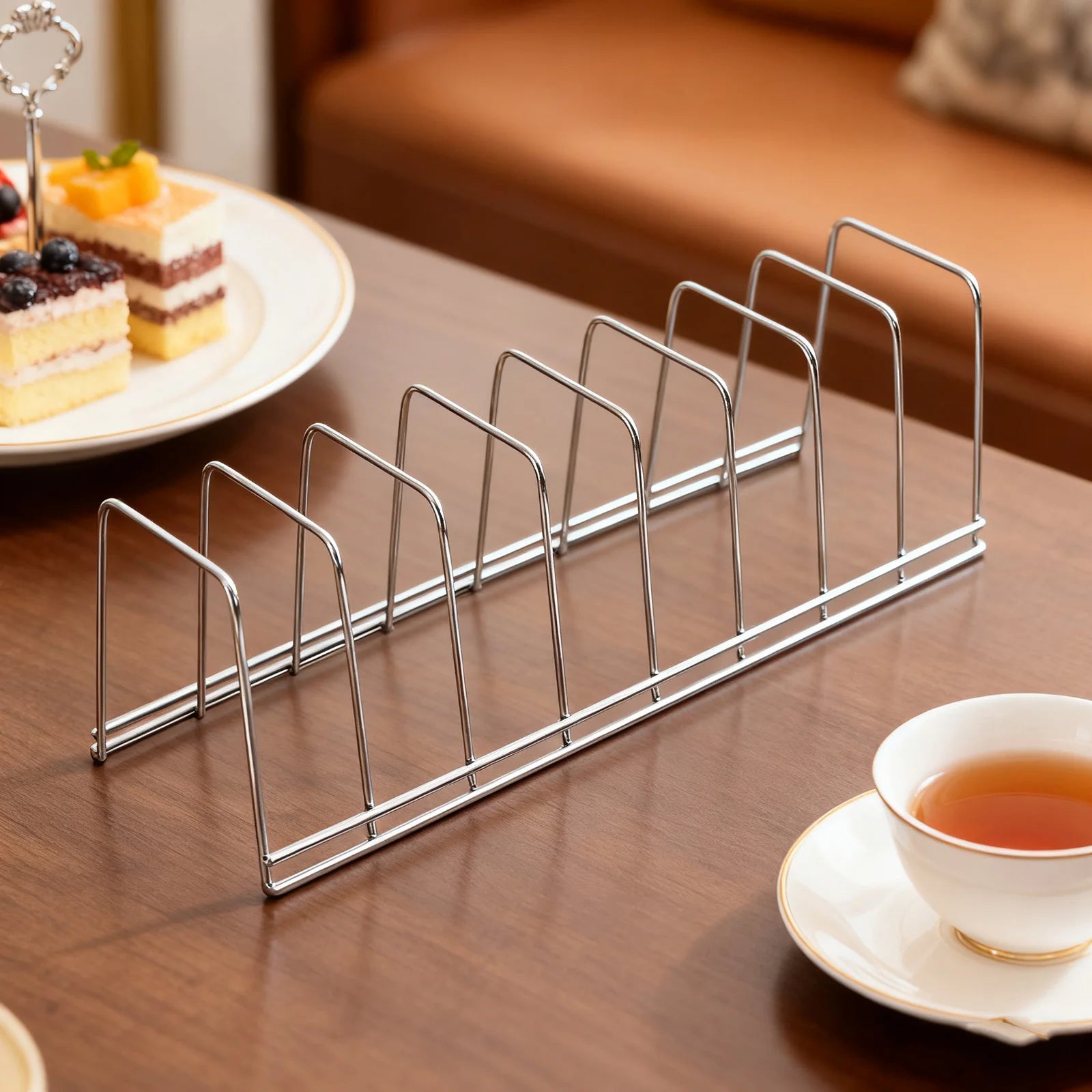 Kitchen Bowl Dish Organizer Stainless Steel Thick Walled Kitchen Dish Storage Rack Household Tableware Storage Stand Accessories