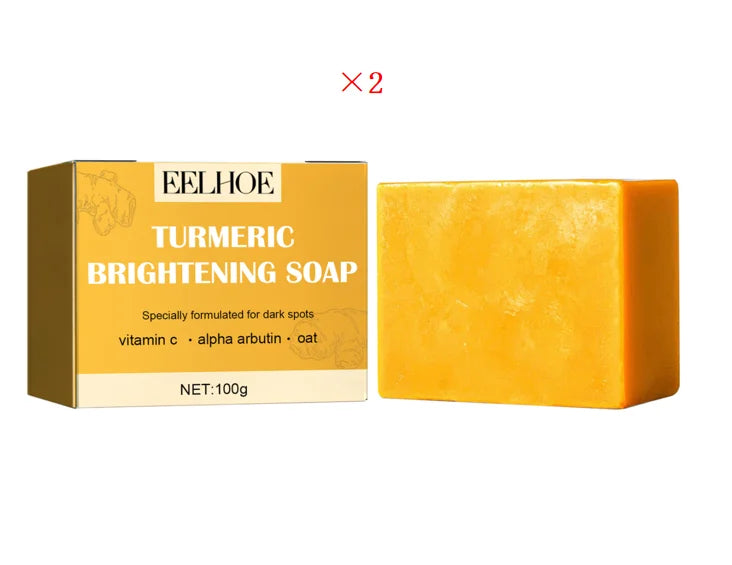 Turmeric Face Soap Brightening Skin Remove Dark Spots Anti-Acne Even Skin Tone Improve Pigmentation Moisturizing Facial Cleanser