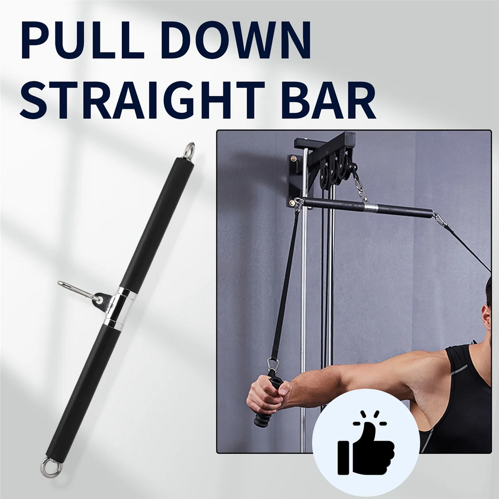 ACKOR Training Pulling Bar Device Accessories Pull Down Straight Bar Biceps Pulling Bar for Home Gym Bodybuilding Equipment