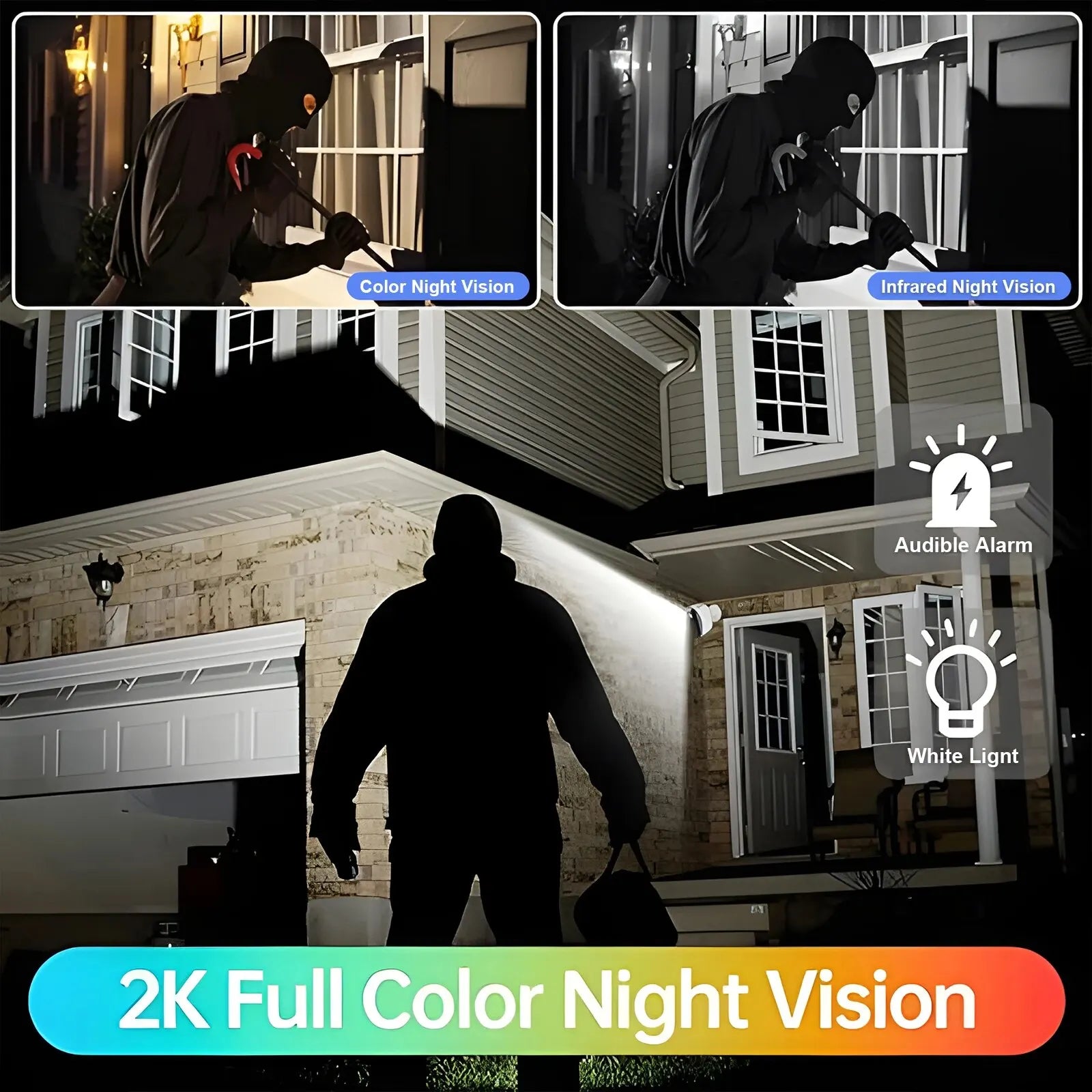 WIFI Survalance Camera 3MP Security Protection Outdoor IP Camera Smart Home Night Vision Video Recorder Battery Powered