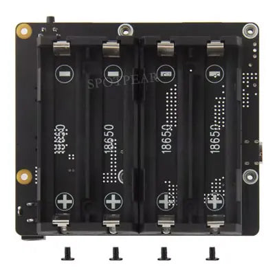 X1202 Raspberry Pi 5 UPS Board Uninterruptible Power Supply with 4 cell 18650 battery (NOT includ) holder for Raspberry Pi 5
