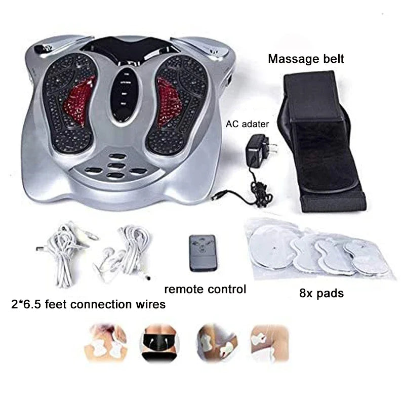 Foot Massager Electric Vibrator  Leg Exerciser With Remote Control Health Care Body Massage Bio Shaker Heating Therapy Machine