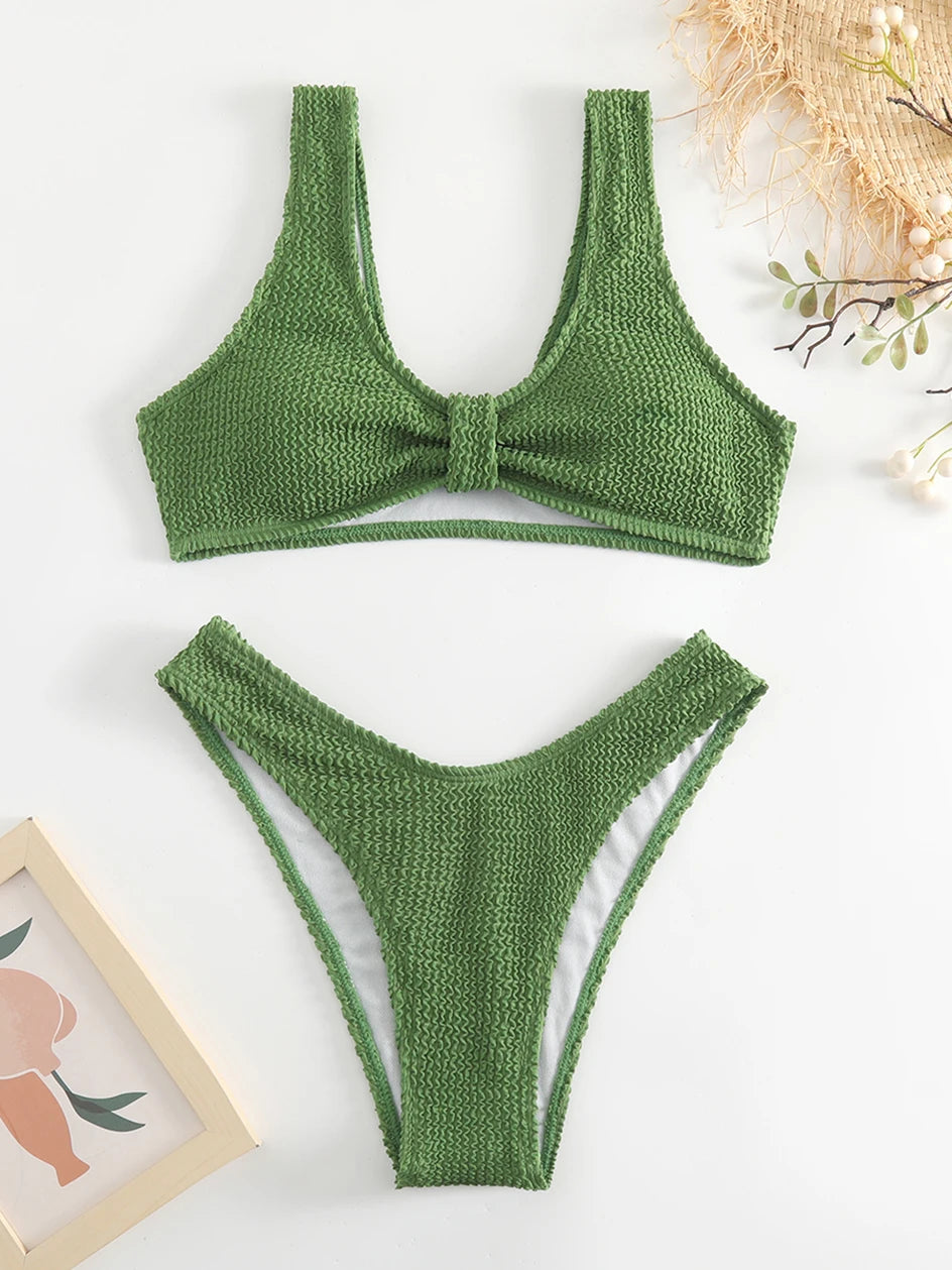 Sexy Bikini 2026 Women Swimsuit Female Swimwear Push Up Thong Bikinis Set Brazilian Woman Bathing Suit Swimming for Beach Wear