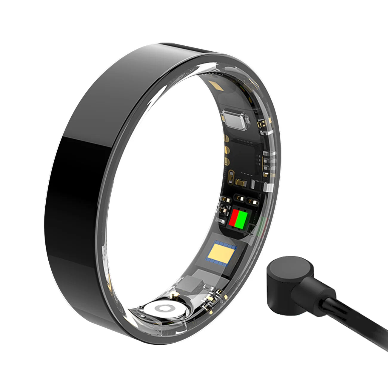 New Smart Ring Heart Rate Blood Oxygen Monitor Health Reminders 5ATM Waterproof Gesture Sensing Switch Videos Sports Record Gift