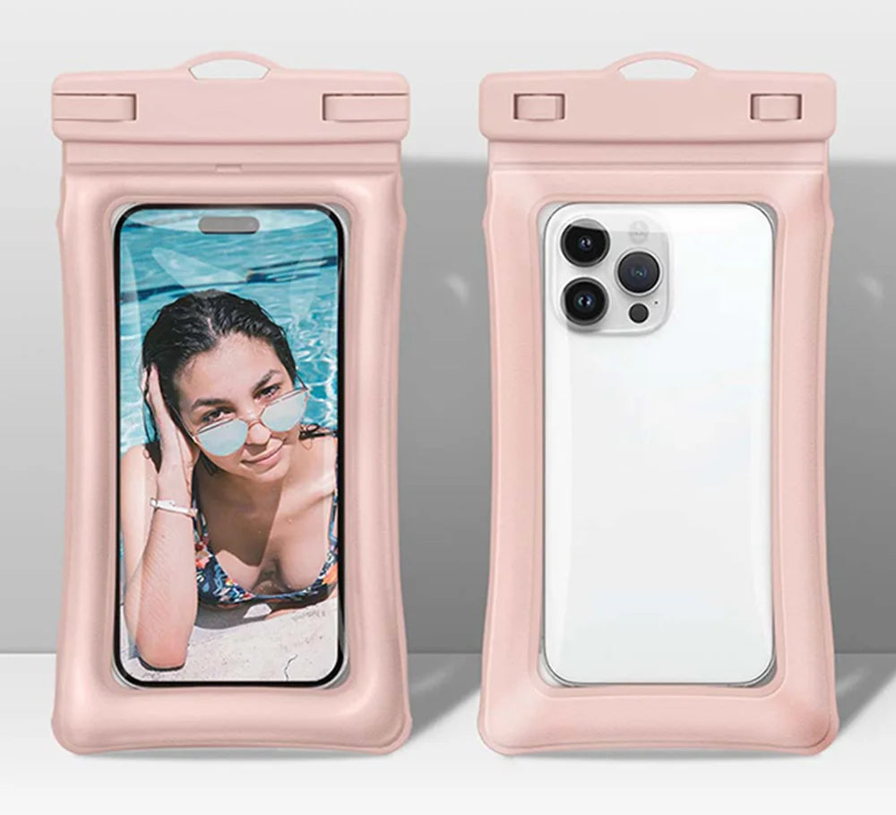 2PCS Waterproof Phone Pouch IPX8 Floating Dry Bag 1PCS Waterproof Phone Case for Beach compatible with under 7.2 inches phones