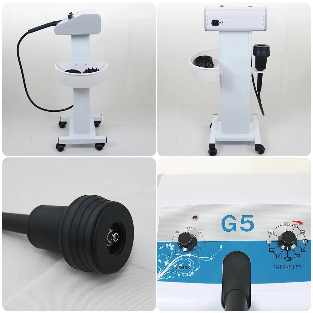 High Frenquency G5 Vibrating Massager Body Slimming Machine Fat Burner Weight Loss Cellulite Removal With 5 Tips Vibrator Device