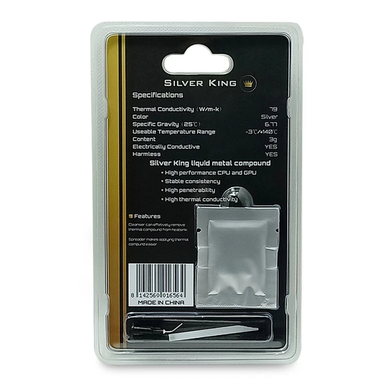 Thermalright Silver King 79W/m-k Liquid Metal High-Performance Thermal Conductive Grease  CPU Processor Heat Sink Paste Plaster