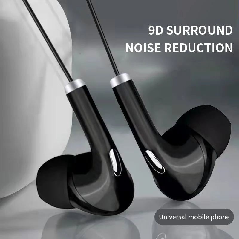 Universal 3.5mm Wired Earphone HiFi Stereo In-Ear Headset Sport Music Headset With HD Microphone Headphones For Laptops Computer