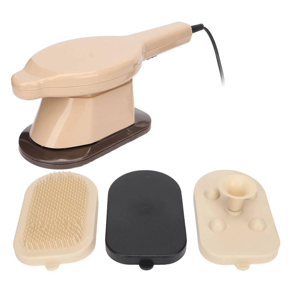 Handheld Back Massager Handheld Massage Machine Iron Shaped Hot Compress Relieve Fatigue Body Beating Massager