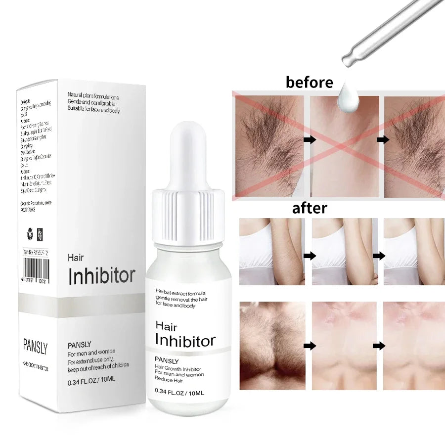 Professional Stop Hair Growth Inhibitor Serum Oil Painless Moisturizing Whitening Removal Non-irritating Skin Care Body Beauty