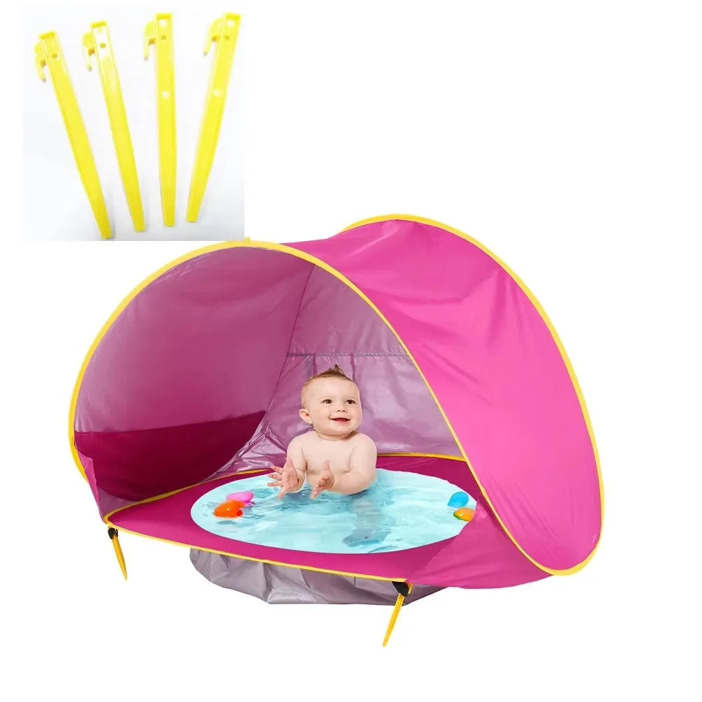 Baby beach tent Waterproof Sun Shelter UV-protecting Sunshelter with Pool Kid Outdoor Camping Sunshade Beach sunshelter UPF 50+