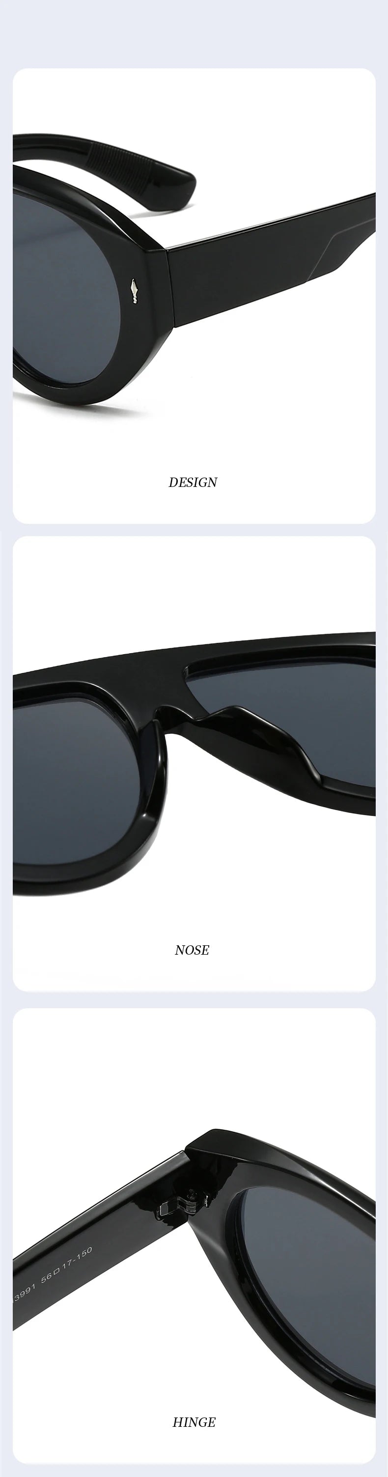 SO&EI Retro Pilot Women Sunglasses Fashion Blue Green Shades UV400 Men Rivets Punk Outdoor Sun Glasses