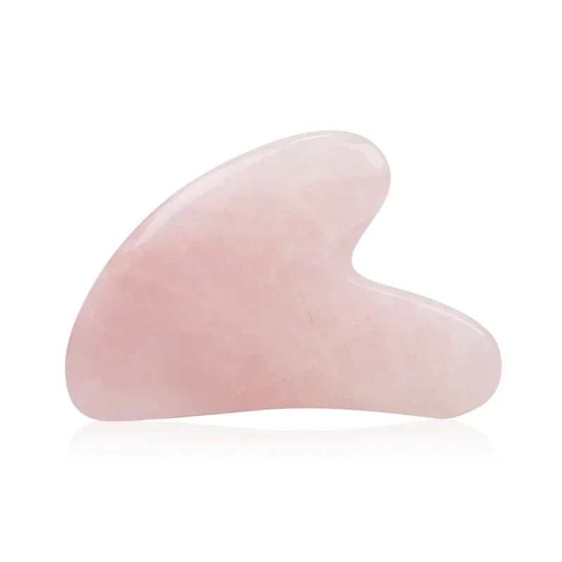 Natural Gua Sha Scraper Board Massage Rose Quartz Guasha Stone For Face Neck Skin Lifting Wrinkle Remover Beauty Care