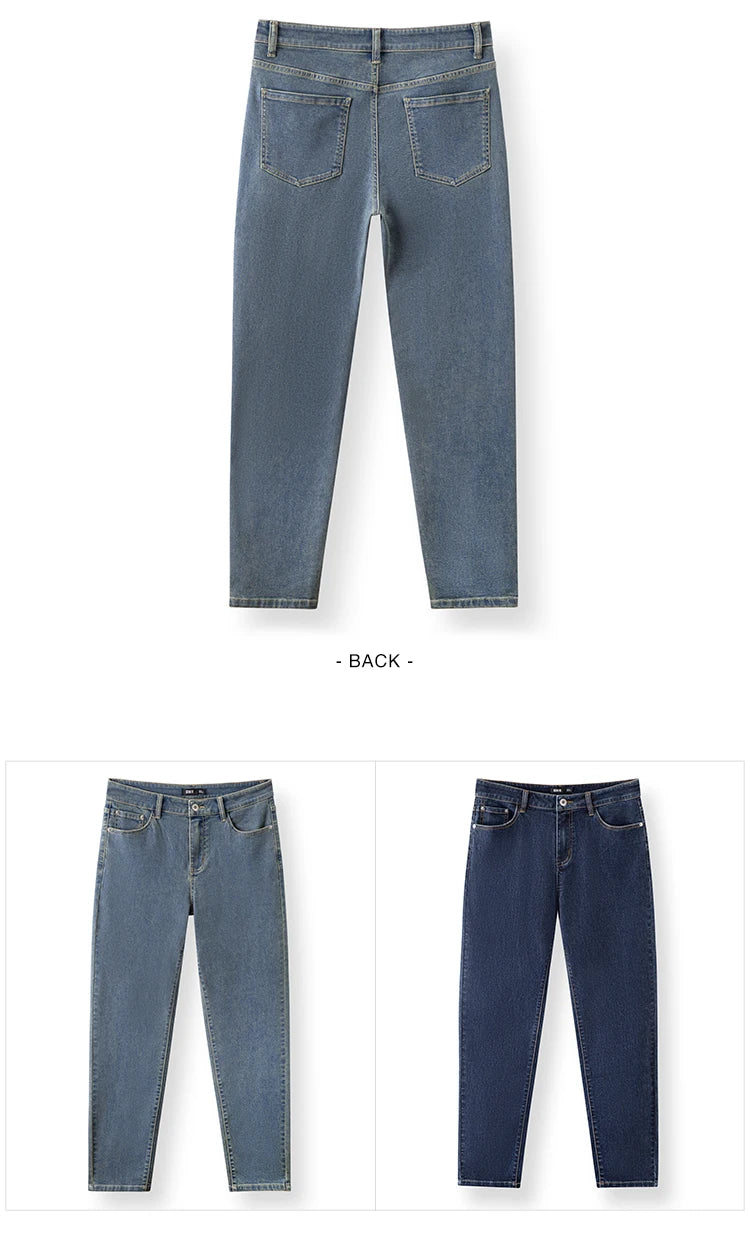 Semir Jeans Men Slim Fit Skinny Trousers Leg-lengthening 2025 Spring New Long Trousers Basic Versatile