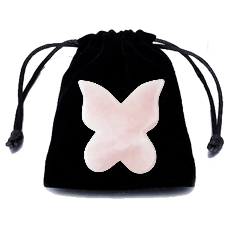 Rose Quartz Gua Sha Board Natural Jade Gouache Scraper Massager Facial Lifting SPA Acupuncture Skin Care Anti-Aging Beauty Tool