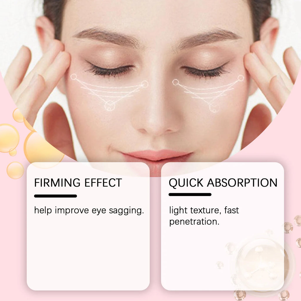 Anti Wrinkle Eye Cream Hydration Moisturizing Compact Wrinkle Reduce Eye Fine Sagging Line Defense Restore Eye Elasticity Cream