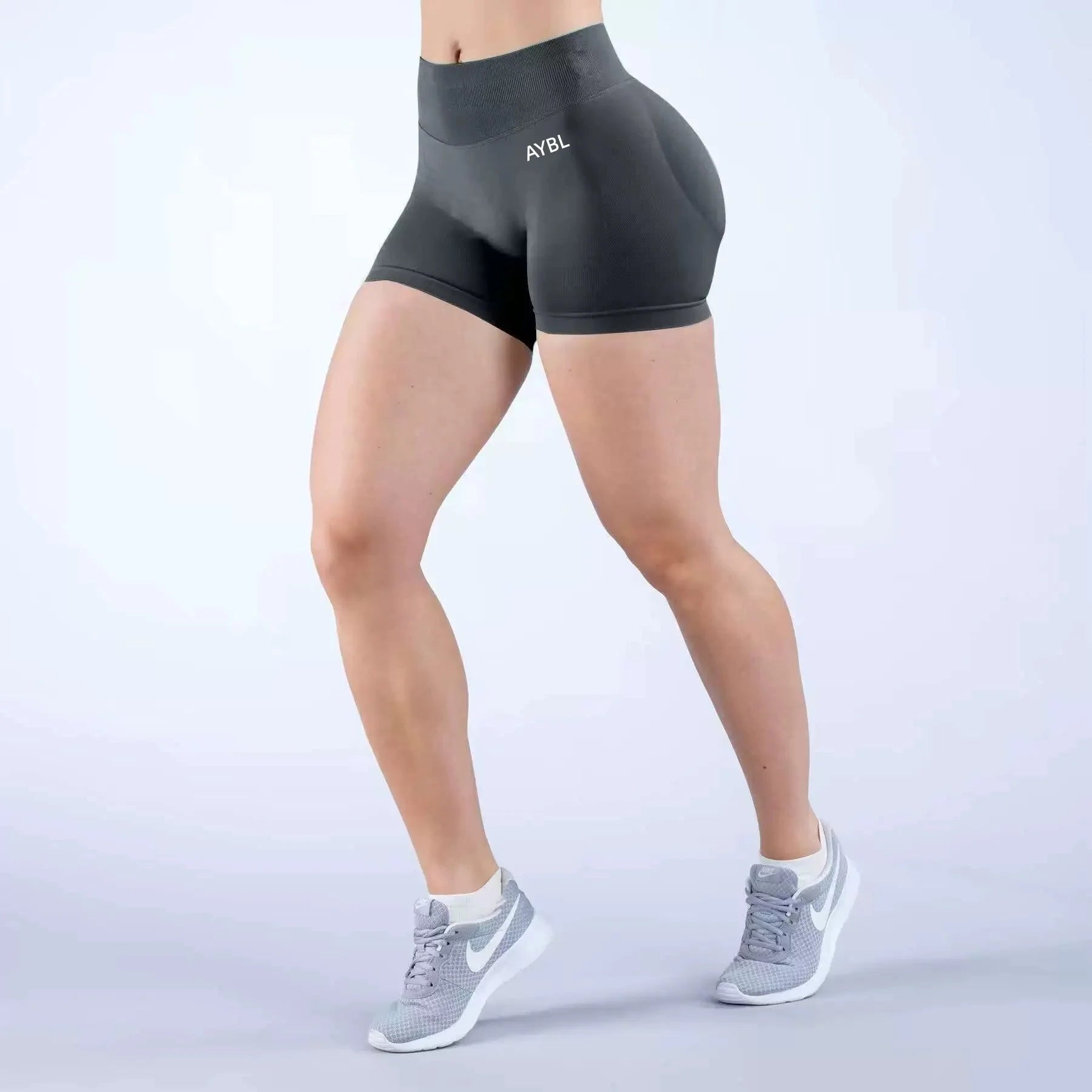Fashion Shorts Low Waist Seamless Yoga Shorts Scrunch Bum Gym Shorts Women Workout Biker Stretch Fitness Shorts