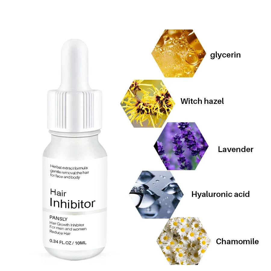 Professional Stop Hair Growth Inhibitor Serum Oil Painless Moisturizing Whitening Removal Non-irritating Skin Care Body Beauty