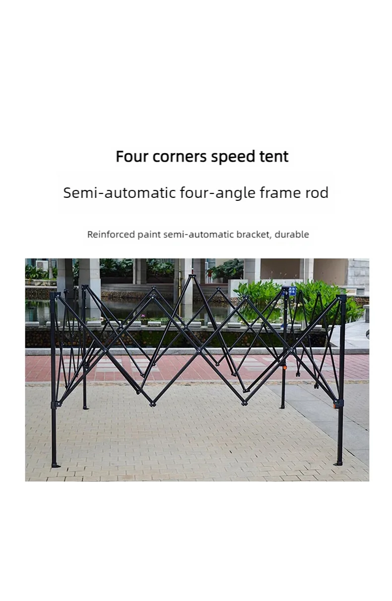 Outdoor pop-up canopy Gazebo Tent beach camping instant canopy 10x10 feet (khaki color) Convenient to carry withWith tugboat bag