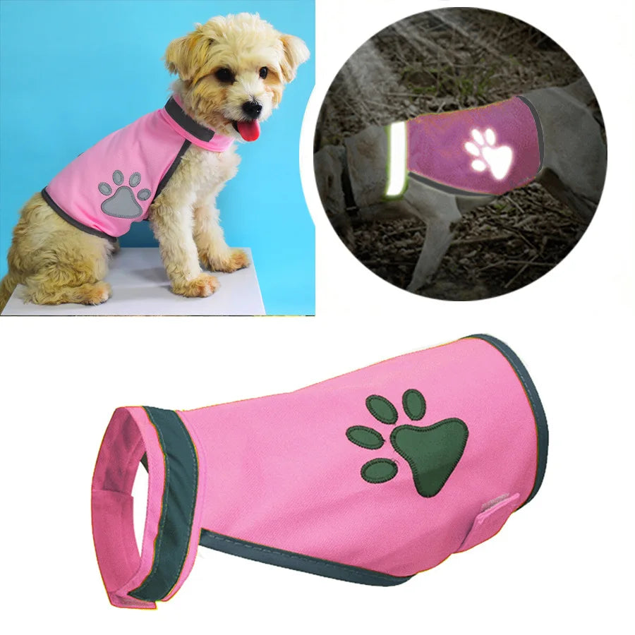 Reflective Dog Vest Clothes Breathable Pet Puppy Dog Safety Outdoor Walking Running Vests For Small Medium Large Dogs Chihuahua