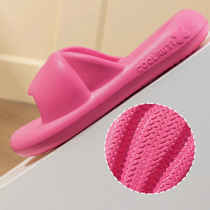 Women's Sandals Summer 2026 Lightweight Soft Sole Cloud Slides Woman Shoes Beach Sandals Woman Bathroom Non Slip Home Slippers