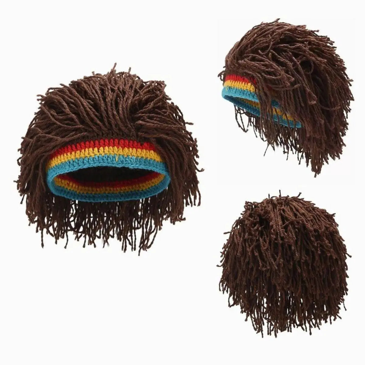 New and Funny Synthetic Wig Hats Wool Hats Hair Accessory Dreadlocks Hip-hop Personality Extensions for Women Cosplay Party Gift