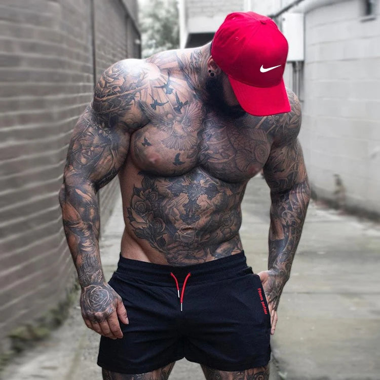 Men Hot Shorts Light Weight Thin Short Pants Running Squat Fitness Shorts Men GYM Wear Quick-drying Drawstring Shorts