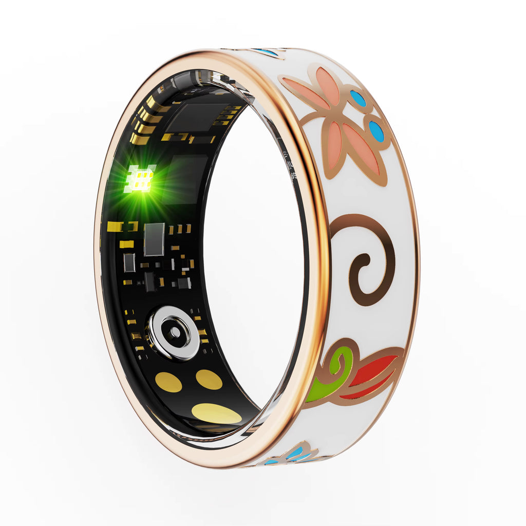 New2026 Smart Ring Color Enamels Women Female Stainless Steel Intelligent Finger Rings IP68 Waterproof Smartring Fitness Tracker