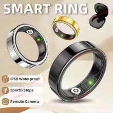 For SmartRing 2025 Women Men Waterproof Health Ring 7-13 size Sport Couple Smart Ring Tiktok Slide Control Sleep Monitor