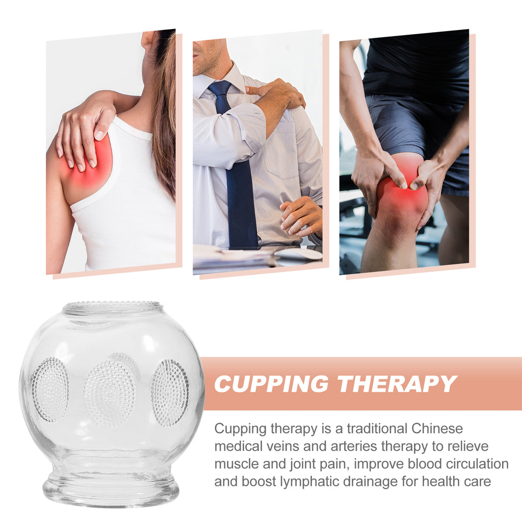 6Pcs Gua Sha Therapy Cans Body Set Chinese Set Glass Fire Can Hand Tools Appliance Cupping Cup Massager Scraping Cupping Cups
